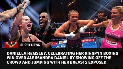 kingpyn boobs|Glamorous OnlyFans star flashes her breasts after boxing win